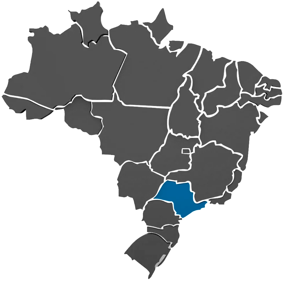 Mapa do Brasil com localização